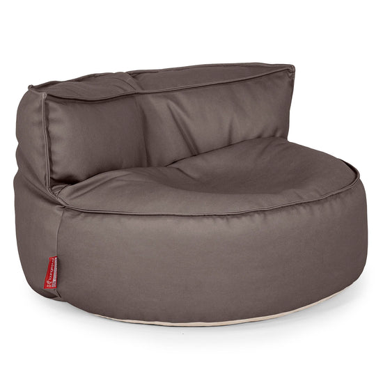 Chloe Bean Bag Sofa - Vegan Leather Chocolate 01