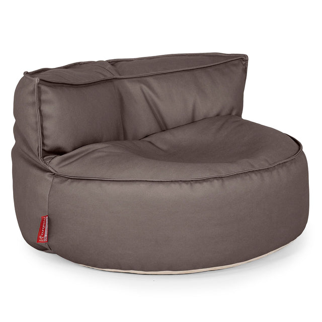 Chloe Bean Bag Sofa - Vegan Leather Chocolate 01