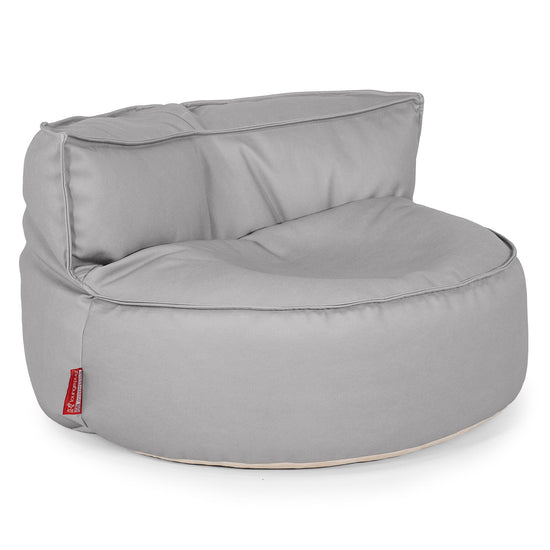 Chloe Bean Bag Sofa - Vegan Leather Grey 01