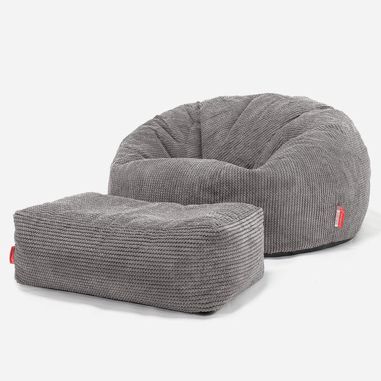 Children's Bean Bag Sofa 6-14 yr - Pom Pom Charcoal 03