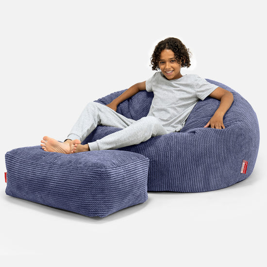 Children's Bean Bag Sofa 6-14 yr - Pom Pom Purple 01