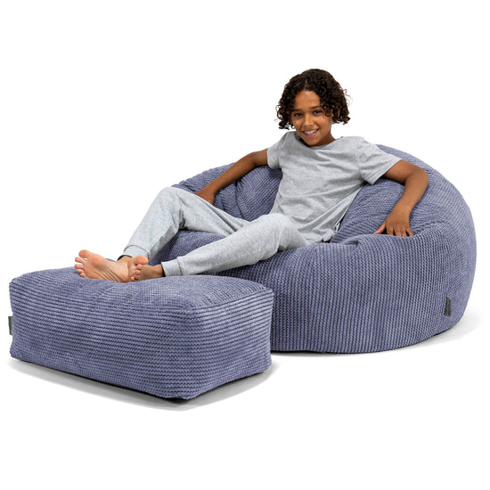 Children's Bean Bag Sofa 6-14 yr - Pom Pom Purple 01