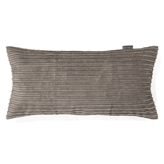 XL Rectangular Support Cushion 40 x 80cm - Cord Graphite Grey 01