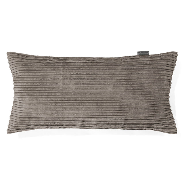 XL Rectangular Support Cushion 40 x 80cm - Cord Graphite Grey 01