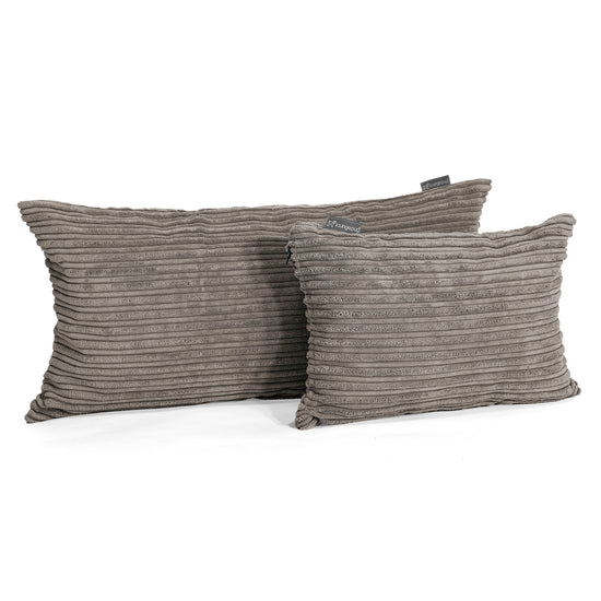 XL Rectangular Support Cushion 40 x 80cm - Cord Graphite Grey 03