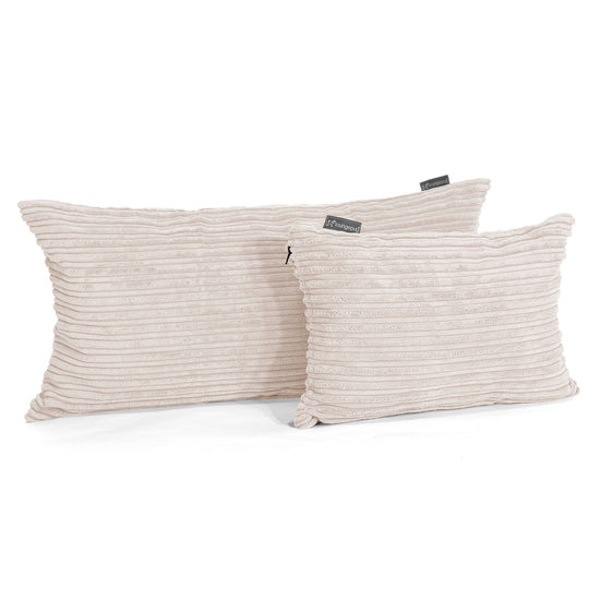 XL Rectangular Support Cushion 40 x 80cm - Cord Ivory 03