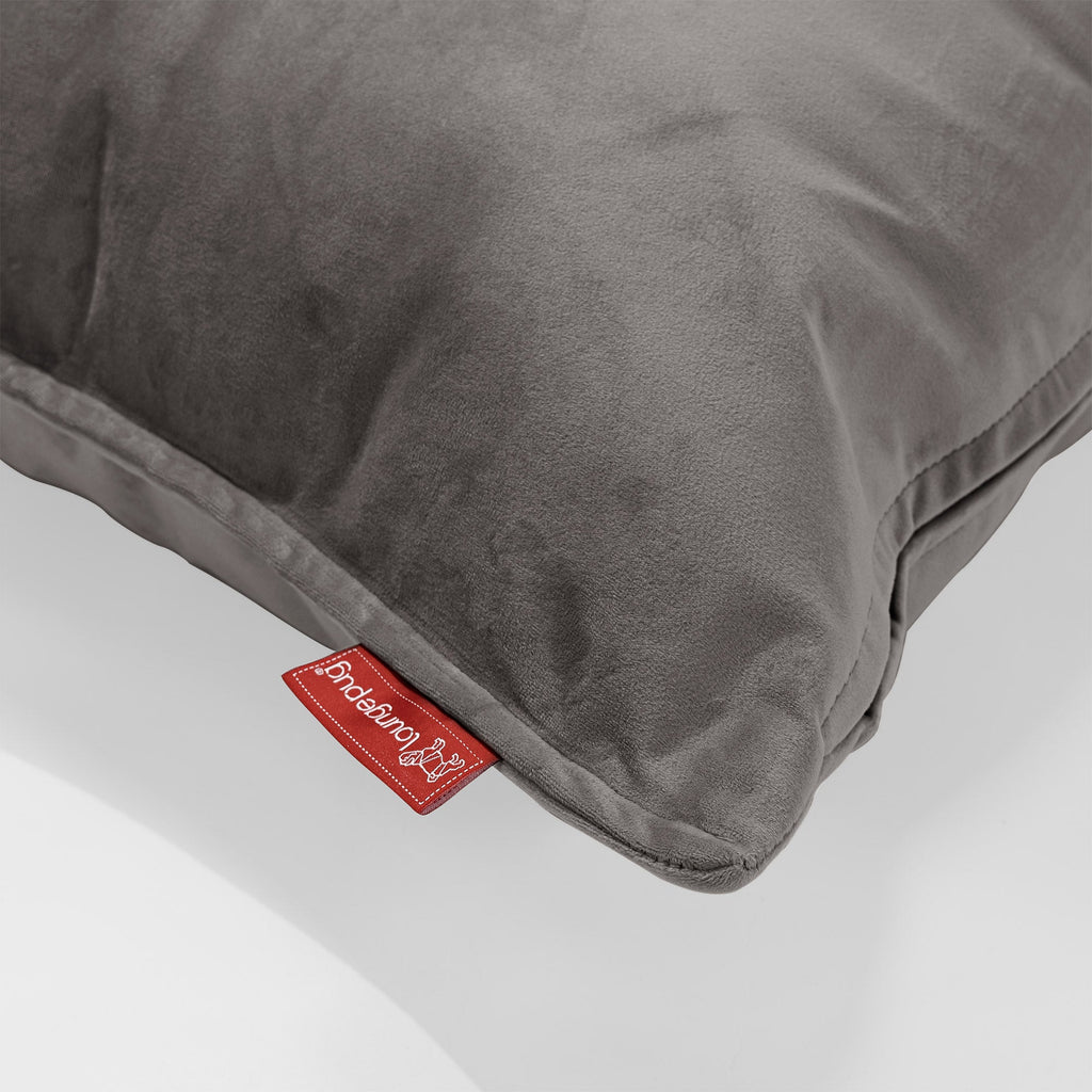 XL Rectangular Support Cushion 40 x 80cm - Velvet Graphite Grey 02