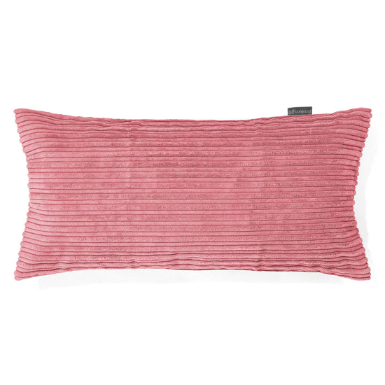 XL Rectangular Support Cushion 40 x 80cm - Cord Coral Pink 01