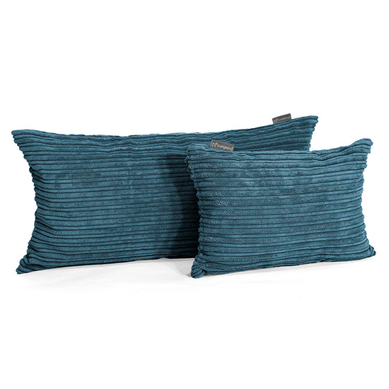 XL Rectangular Support Cushion 40 x 80cm - Cord Navy Blue 03