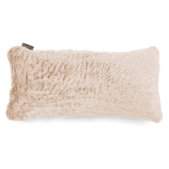 XL Rectangular Support Cushion 40 x 80cm - Faux Rabbit Fur White 01
