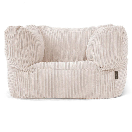Albert Bean Bag Armchair - Cord Ivory 01