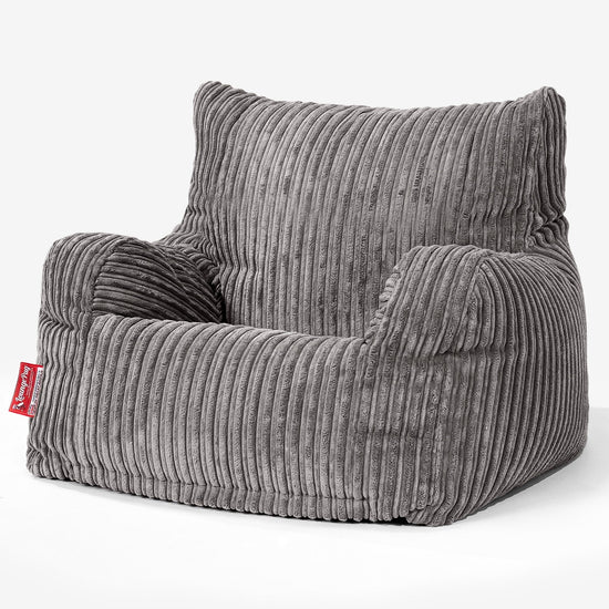 Josephine Bean Bag Armchair - Cord Graphite Grey 01