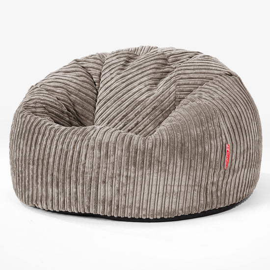 Classic Bean Bag Chair - Cord Dovetail Grey 01