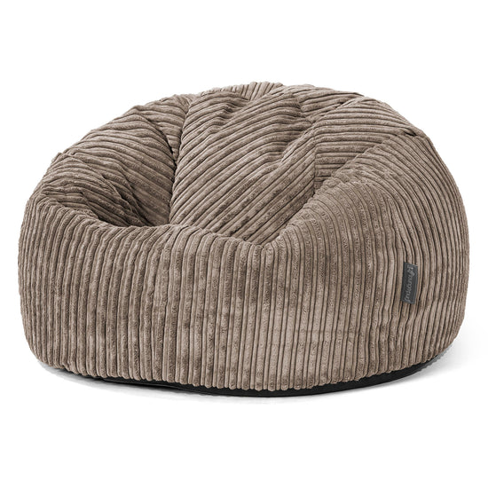 Classic Bean Bag Chair - Cord Dovetail Grey 01