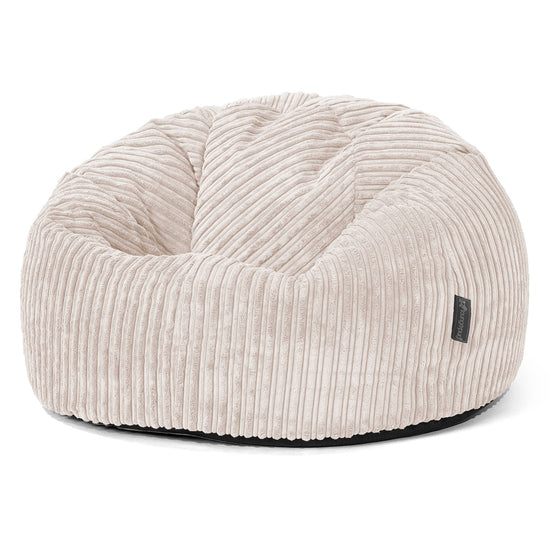Classic Bean Bag Chair - Cord Ivory 01