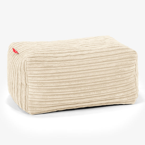 Small Footstool - Cord Cream 01