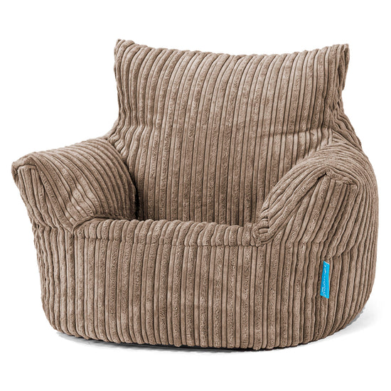 Toddlers' Armchair 1-3 yr Bean Bag - Cord Mocha Brown 01