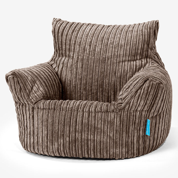 Toddlers' Armchair 1-3 yr Bean Bag - Cord Mocha Brown 01