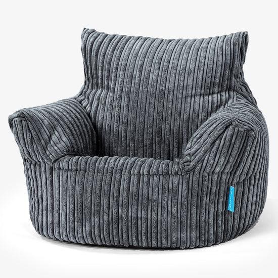 Toddlers' Armchair 1-3 yr Bean Bag - Cord Steel Grey 01