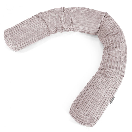 XXL Cuddle Cushion - Cord Aluminium Silver 01