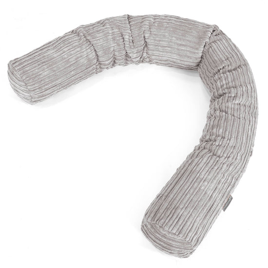 XXL Cuddle Cushion - Cord Aluminium Silver 01