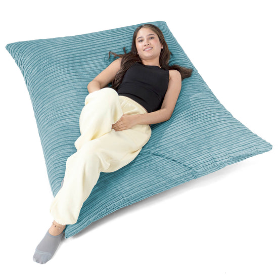 XL Pillow Beanbag - Cord Aegean Blue 03