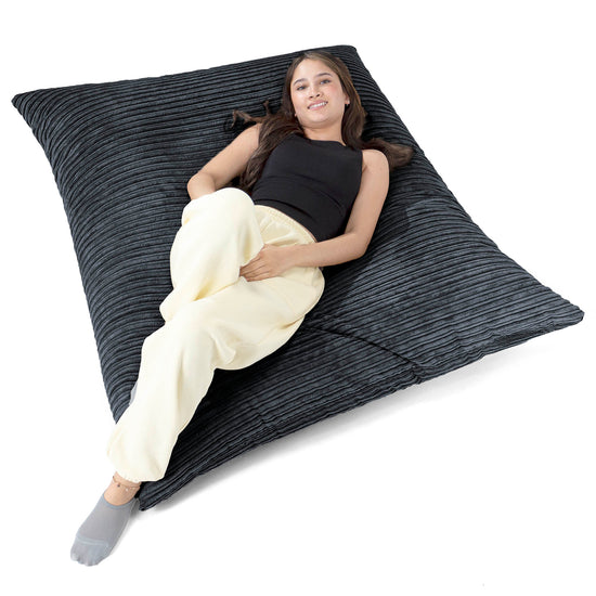 XL Pillow Beanbag - Cord Black 03