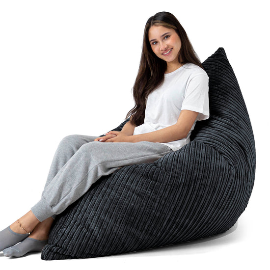 XL Pillow Beanbag - Cord Black 04