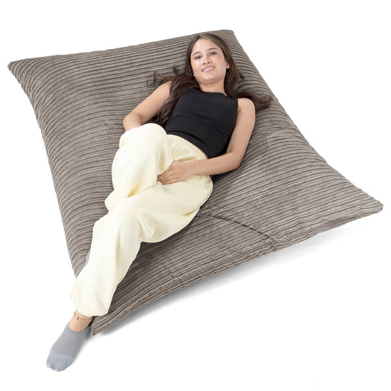 XL Pillow Beanbag - Cord Graphite Grey 02