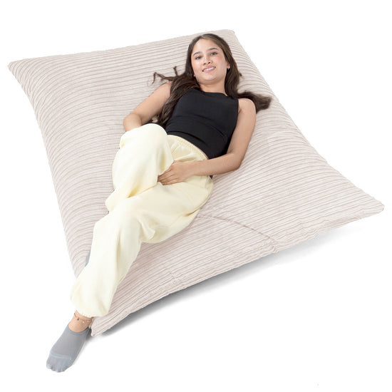 XL Pillow Beanbag - Cord Ivory 03