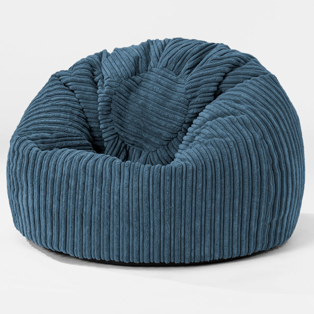 Classic Kids Bean Bag Chair 1-5 yr - Cord Navy Blue 01