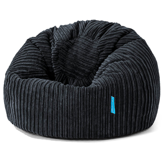 Classic Kids Bean Bag Chair 1-5 yr - Cord Black 01