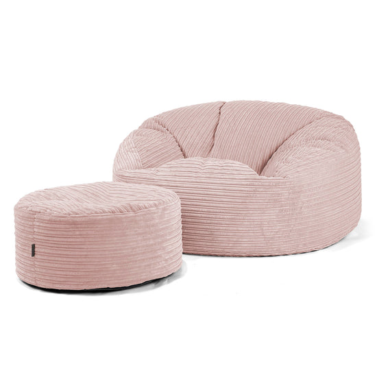 Mammoth Bean Bag Sofa - Cord Blush Pink 04