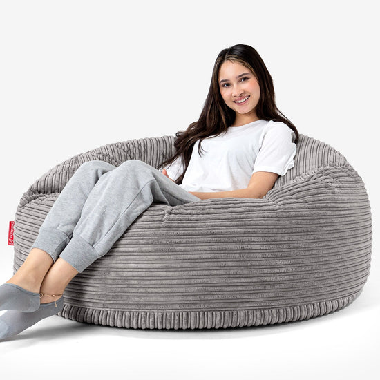 Mammoth Bean Bag Sofa - Cord Graphite Grey 04