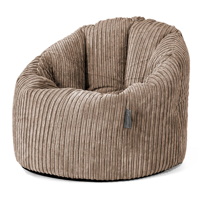 Cuddle Up Beanbag Chair - Cord Mocha Brown 01