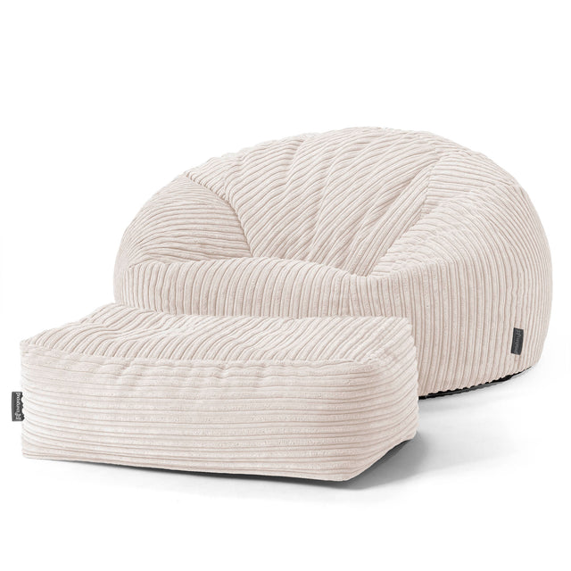 Classic Sofa Bean Bag - Cord Ivory 02