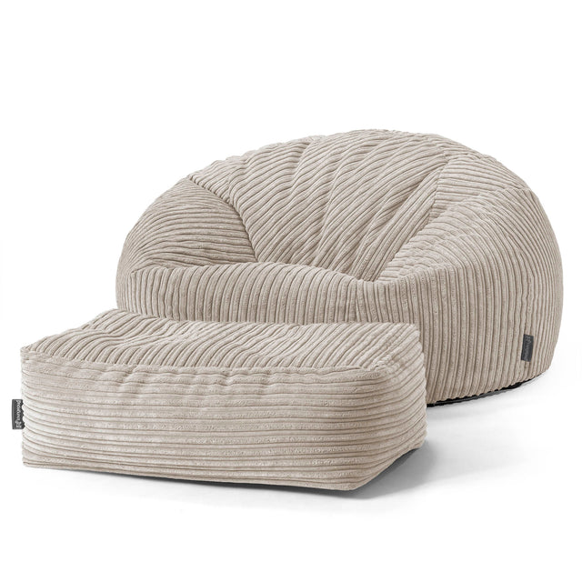 Classic Sofa Bean Bag - Cord Mink 02