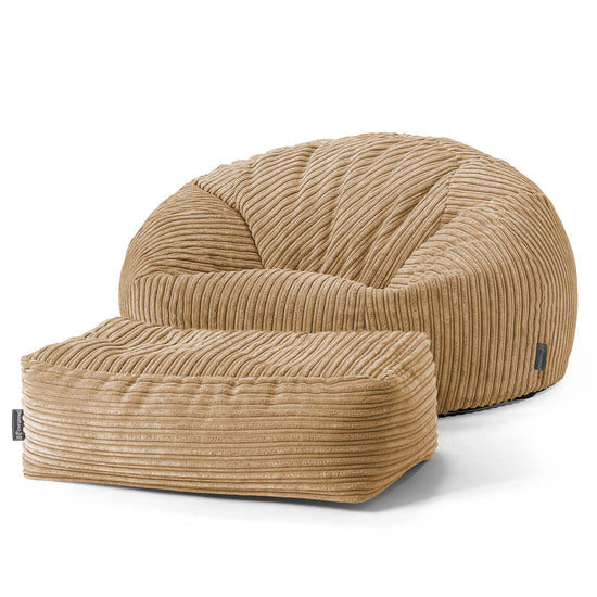 Classic Sofa Bean Bag - Cord Sand 02