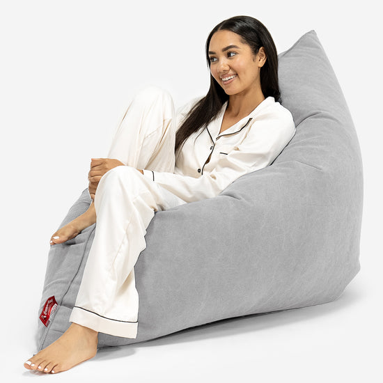 XL Pillow Beanbag - Canvas Pewter 04