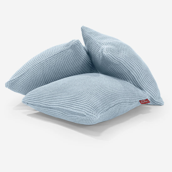 Scatter Cushion 45 x 45cm - 100% Cotton Ellos Misty Blue 03