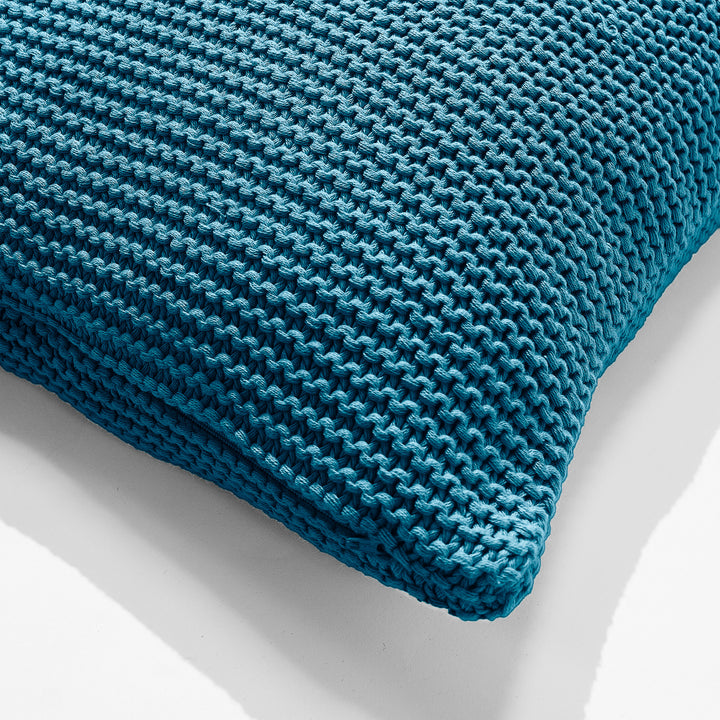 Scatter Cushion 45 x 45cm - 100% Cotton Ellos Petrol Blue 02