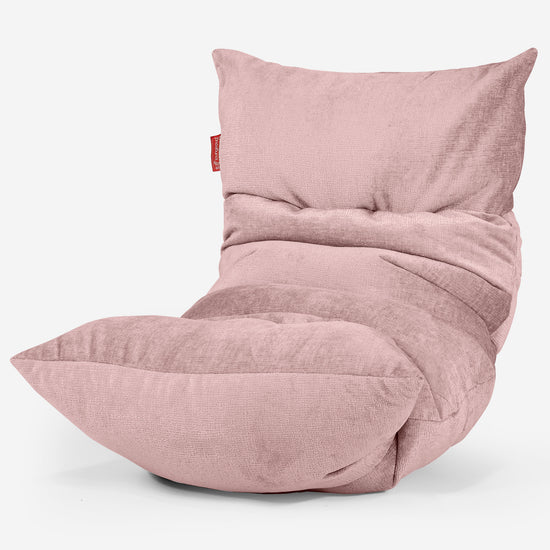 Eva Lounger Bean Bag - Chenille Pink 01