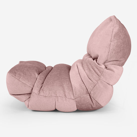 Eva Lounger Bean Bag - Chenille Pink 02