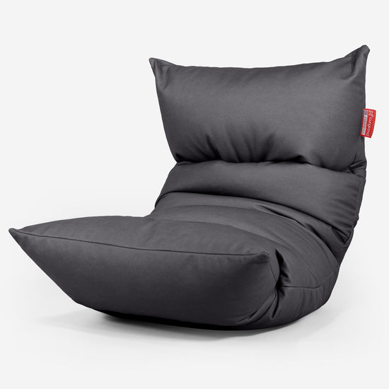 Eva Lounger Bean Bag - Vegan Leather Black 01