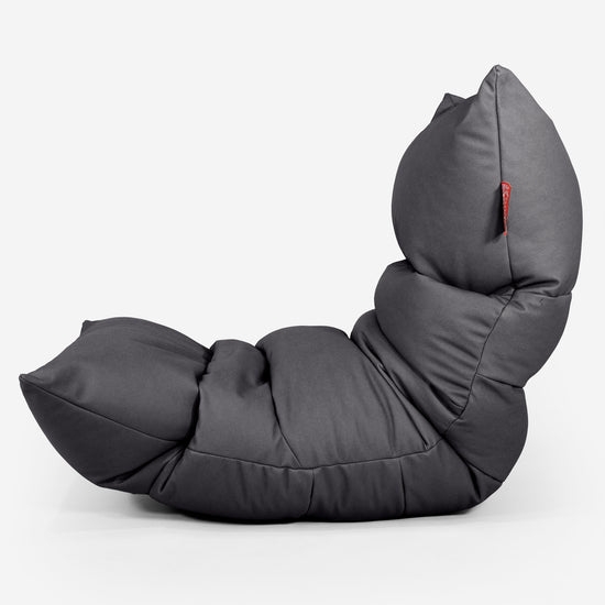 Eva Lounger Bean Bag - Vegan Leather Black 02