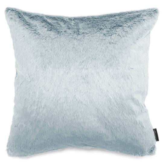 Extra Large Cushion 70 x 70cm - Faux Rabbit Fur Dusty Blue 01