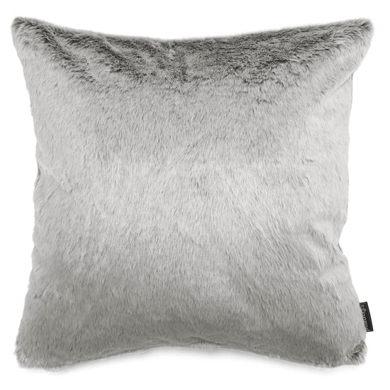 Extra Large Cushion 70 x 70cm - Faux Rabbit Fur Light Grey 01