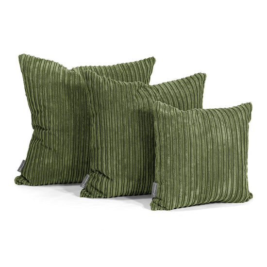 Extra Large Scatter Cushion 70 x 70cm - Cord Forest Green 02