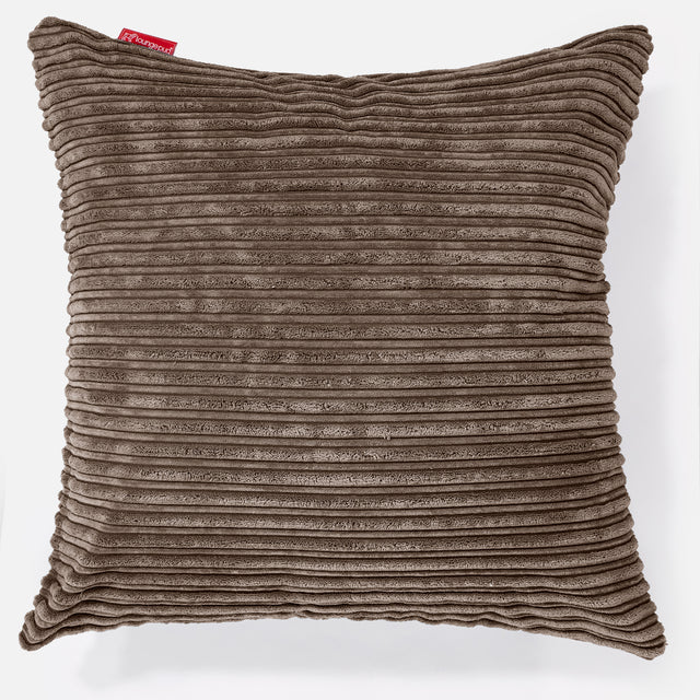 Extra Large Cushion 70 x 70cm - Cord Mocha Brown 01
