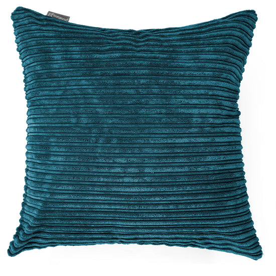 Extra Large Cushion 70 x 70cm - Cord Teal Blue 01